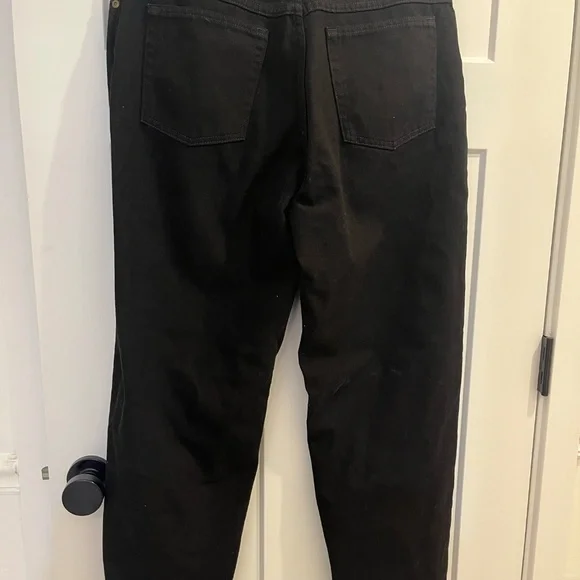 LL Bean Jeans Women 14 Reg Original Relaxed Fit Black 100% Cotton Vintage NWOT - Picture 5 of 12